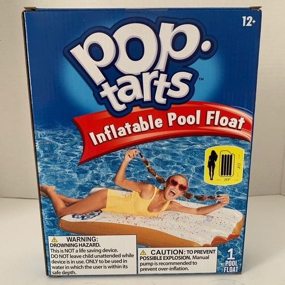 Pop Tarts Inflatable Pool Float Floatie Strawberry - Picture 1 of 4